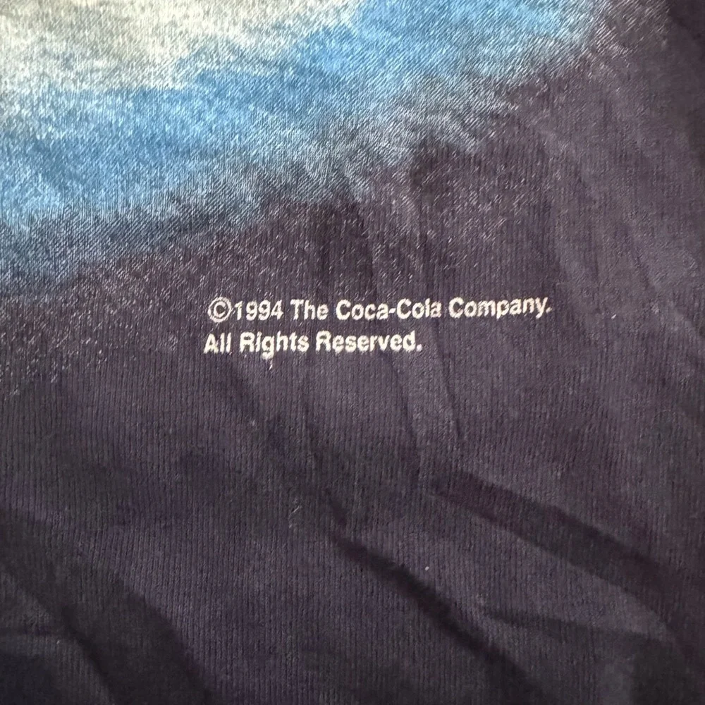 1994 Coca-Cola Vintage Graphic Tee in Blue and Black - Picture 3 of 5